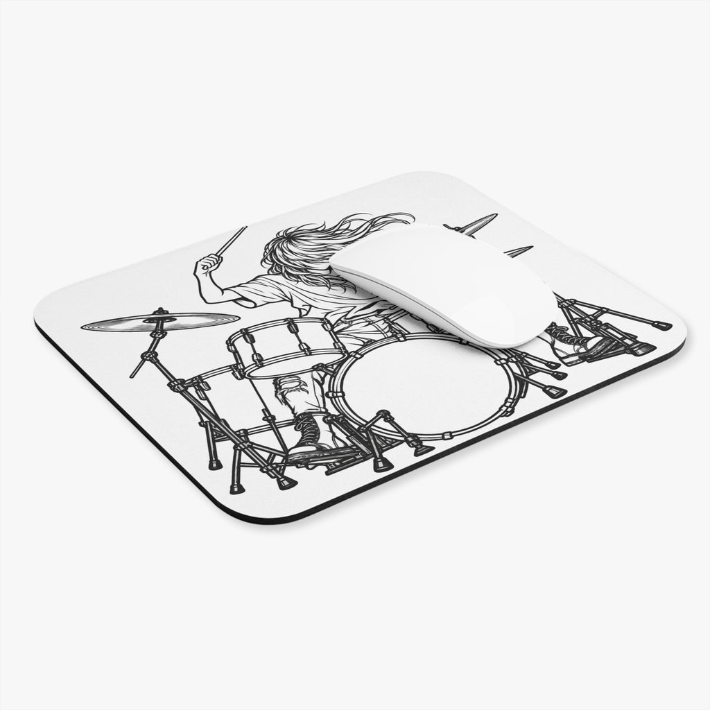 Drummer Sketch - Mouse Pad