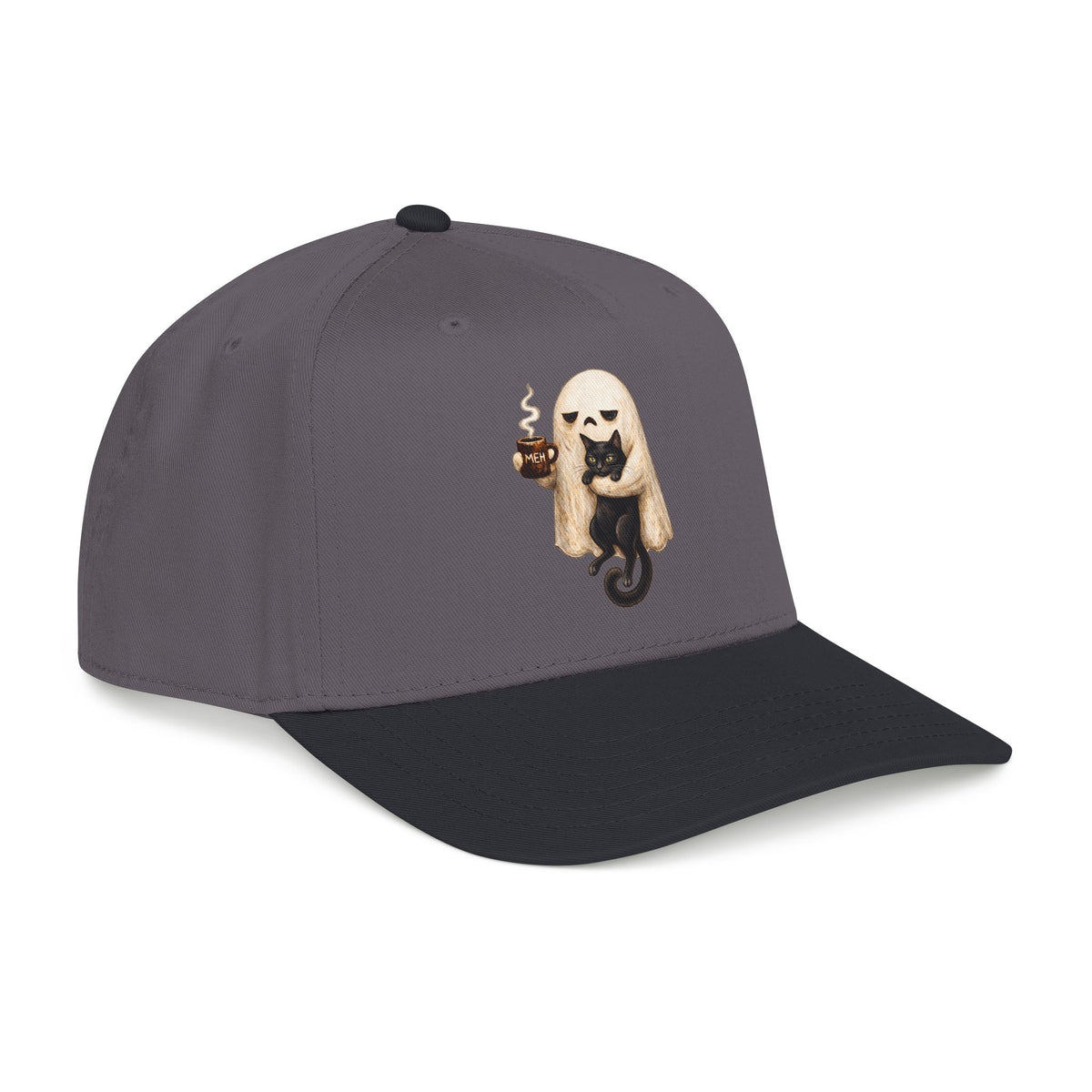 Meh Ghost and Black Cat - OTTO Baseball Hat
