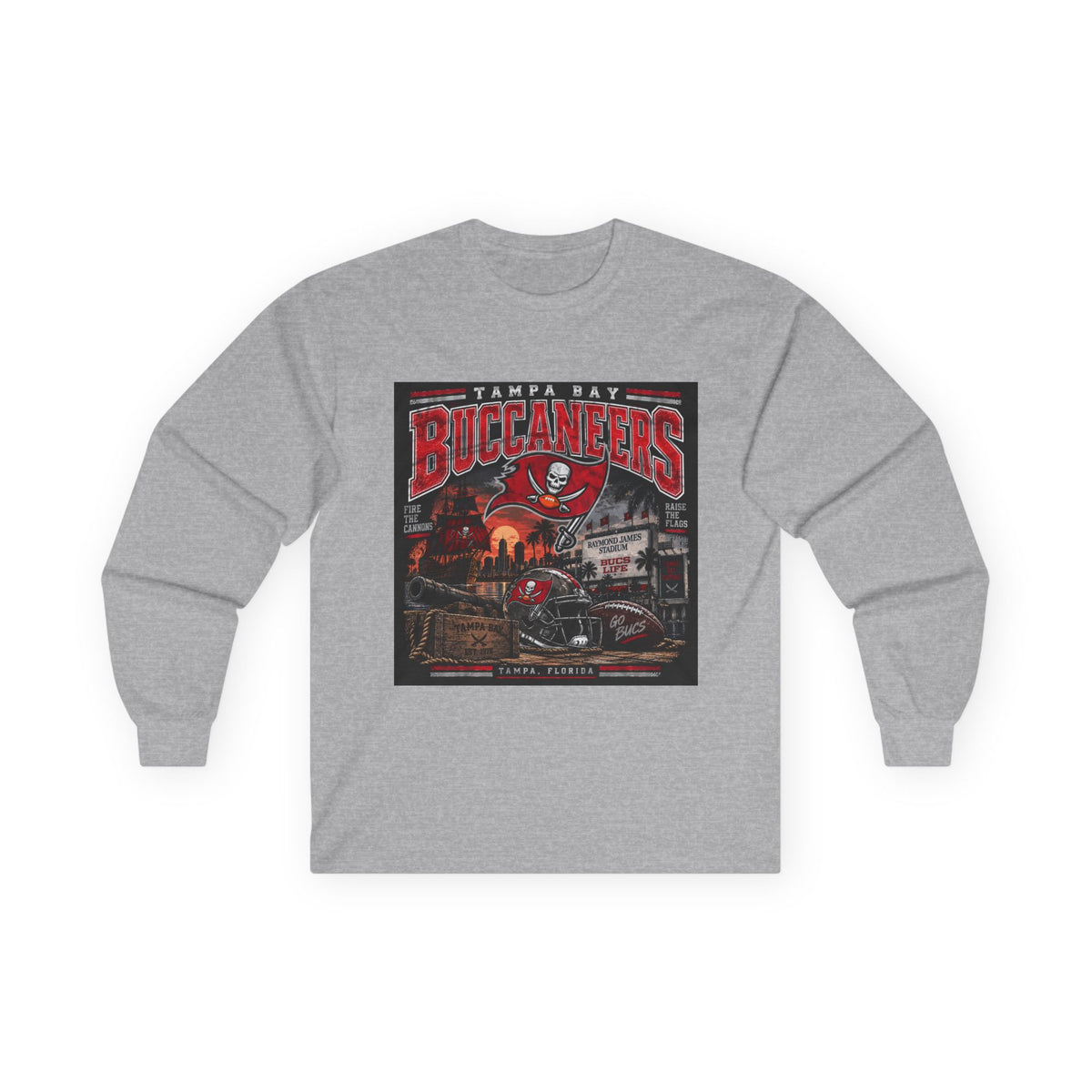 Tampa Bay Buccaneers Pirate Heritage - Unisex Ultra Cotton Long Sleeve Tee