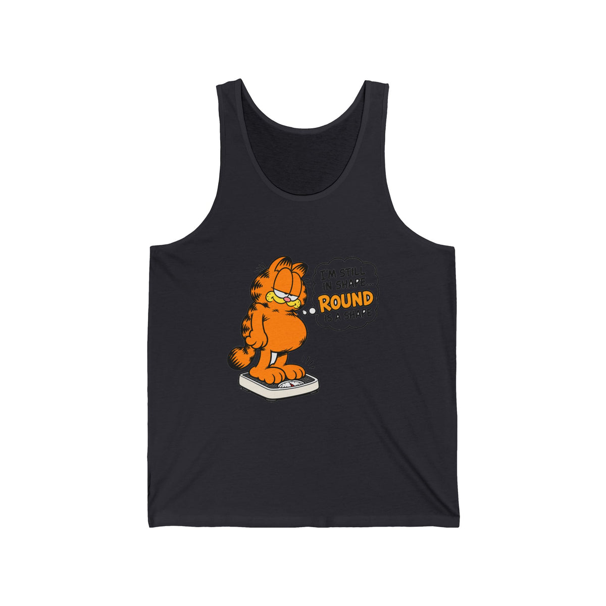 Round Shape Garfield - Athletic Tank