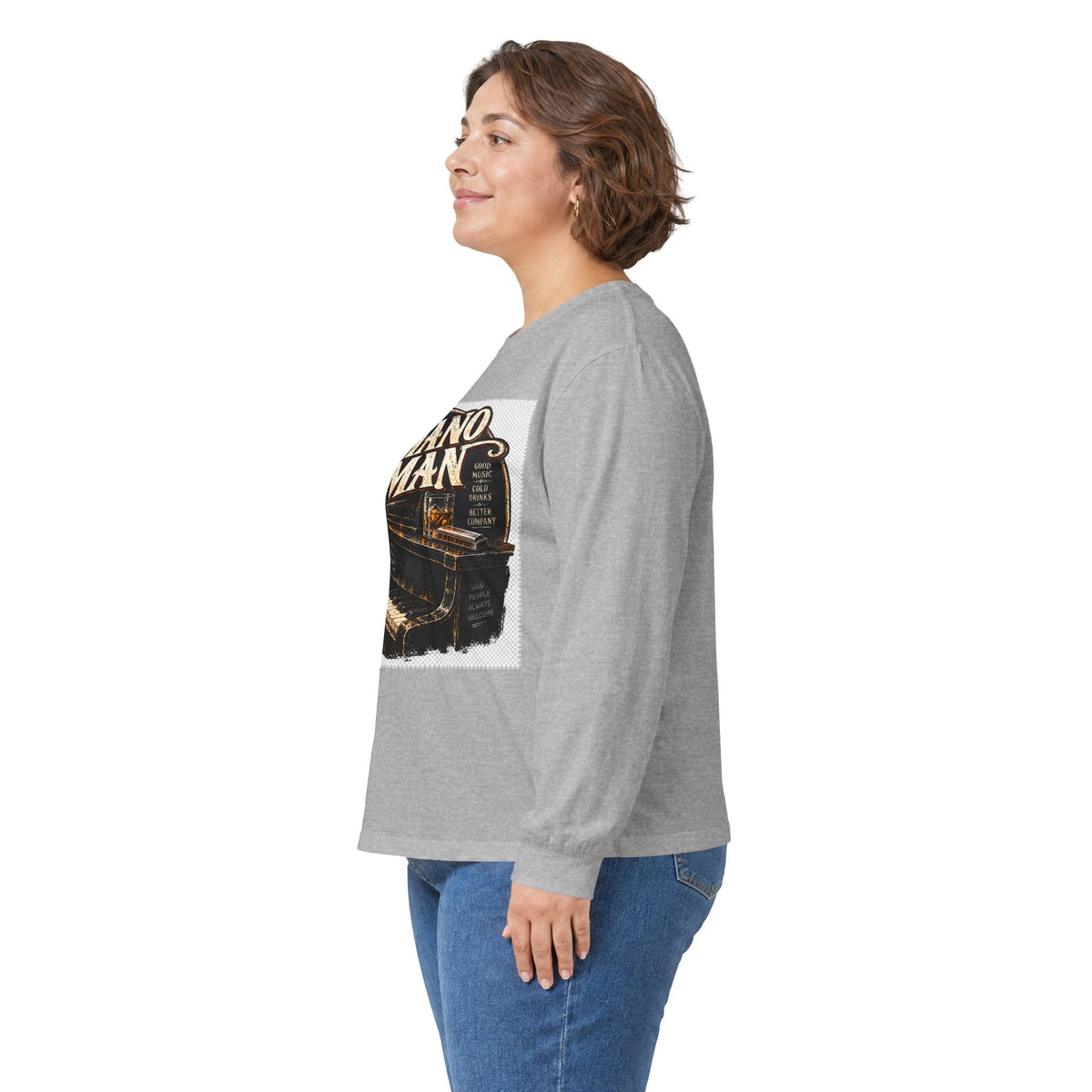 Piano Man Retro Bar - Unisex Ultra Cotton Long Sleeve Tee