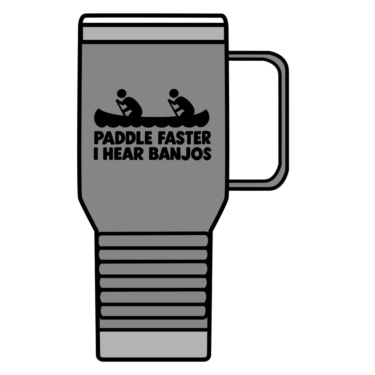 Paddle Faster Banjos - 20oz Insulated Mug