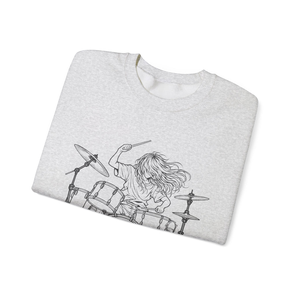 Drummer Sketch - Crewneck Sweatshirt