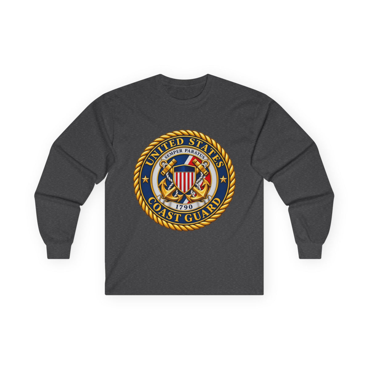 U.S. Coast Guard Emblem - Unisex Ultra Cotton Long Sleeve Tee