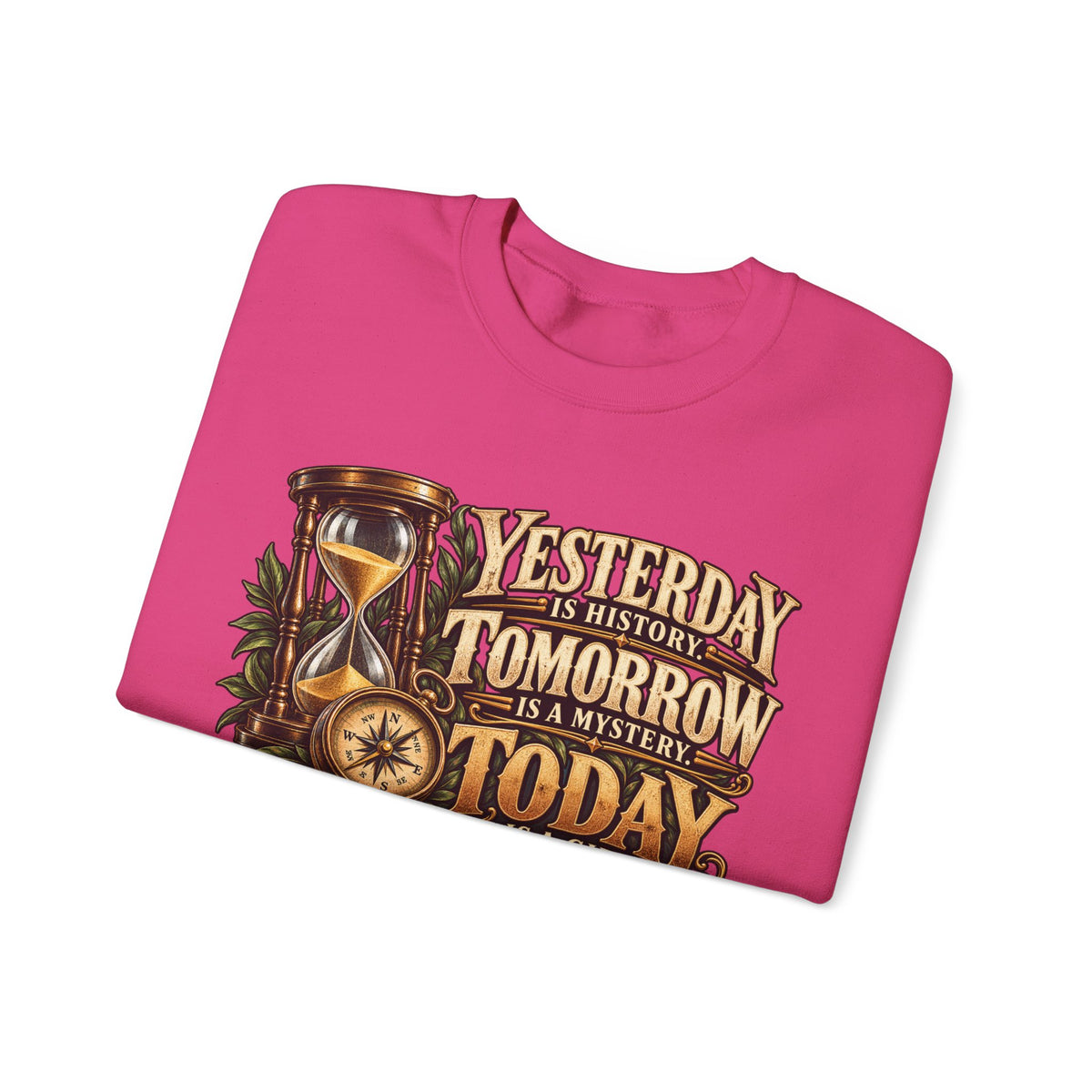 Yesterday Tomorrow Today - Transparent - Crewneck Sweatshirt
