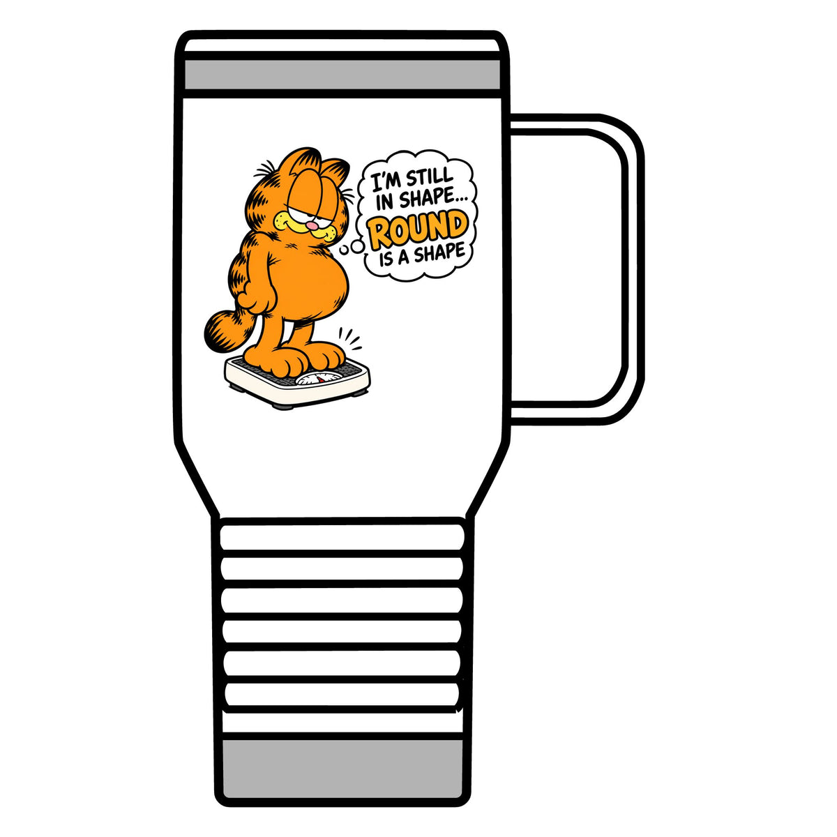 Round Shape Garfield - 20oz Insulated Mug