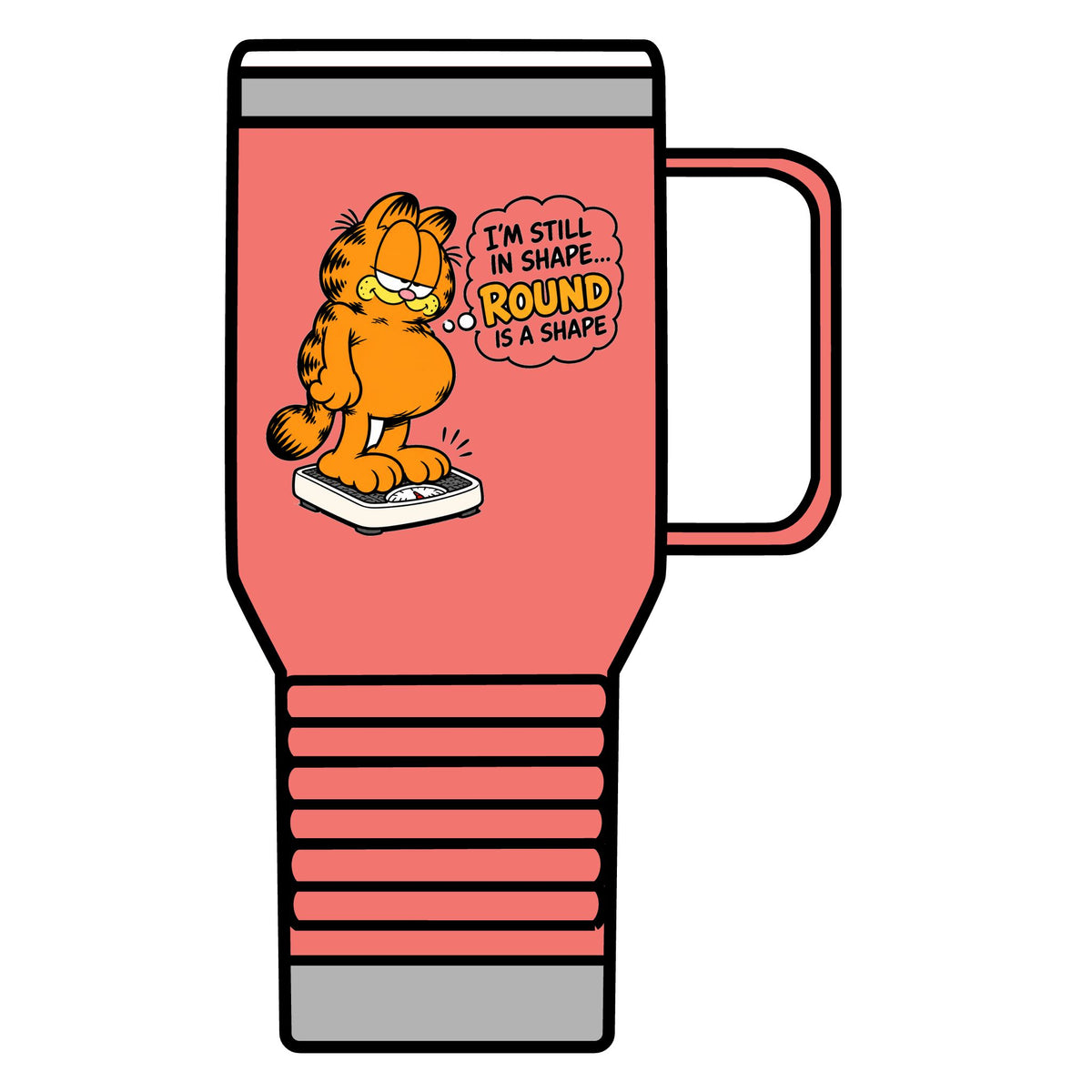 Round Shape Garfield - 20oz Insulated Mug