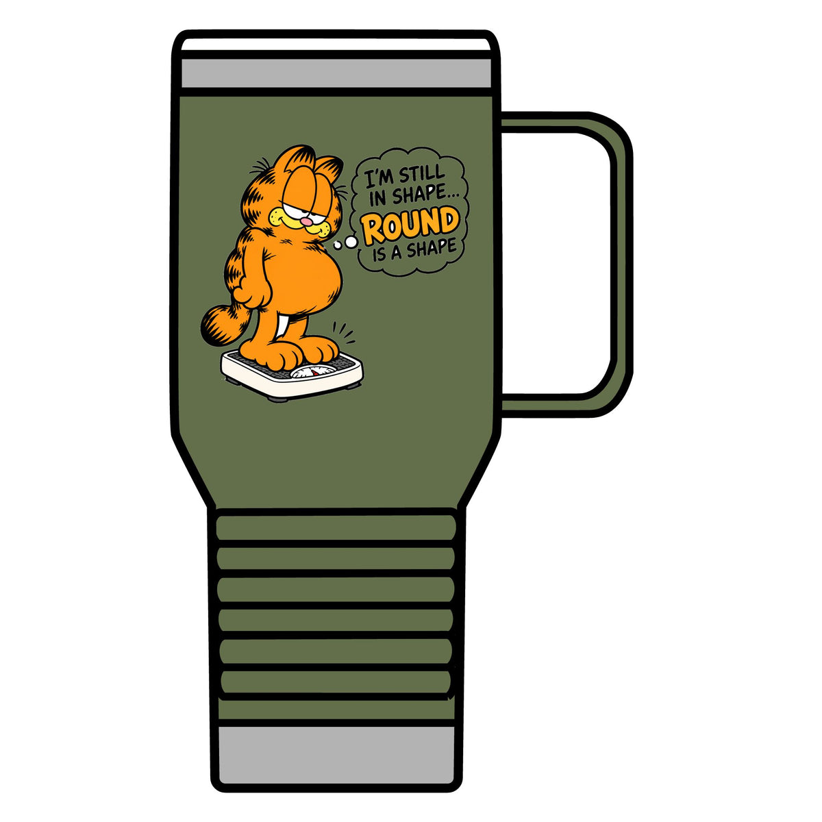Round Shape Garfield - 20oz Insulated Mug