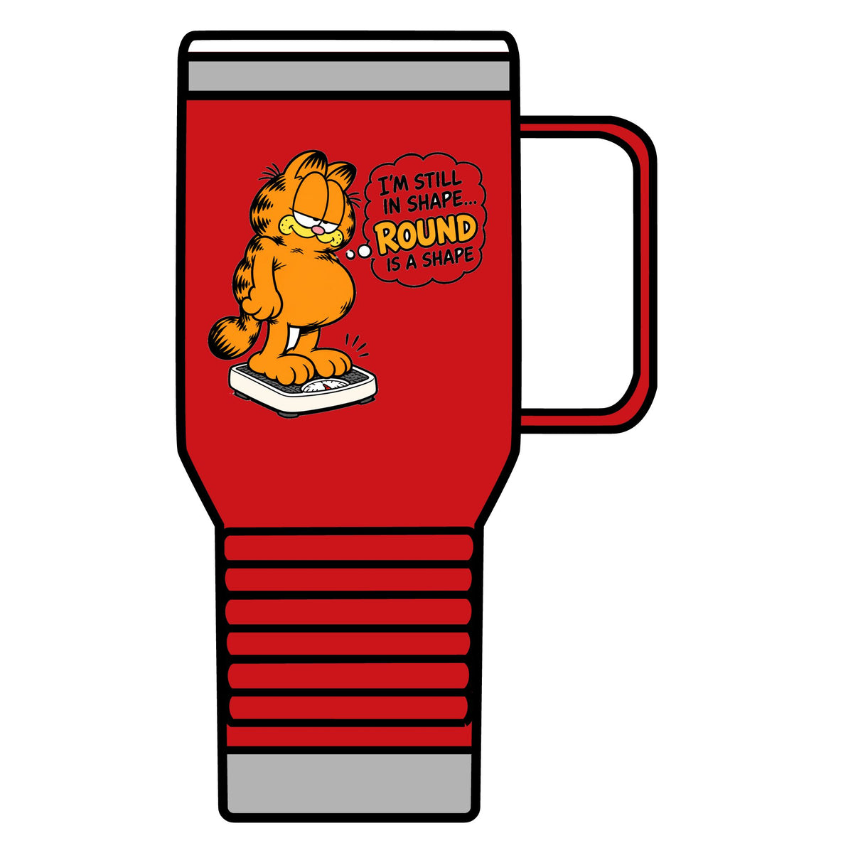 Round Shape Garfield - 20oz Insulated Mug