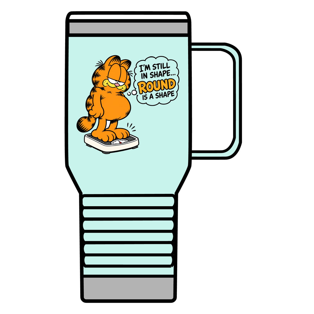 Round Shape Garfield - 20oz Insulated Mug