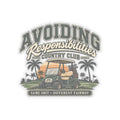 Avoiding Responsibility Country Club - Kiss-Cut Sticker