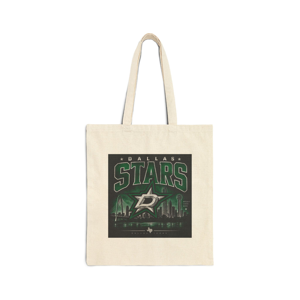 Dallas Stars Skyline Tee - Canvas Tote