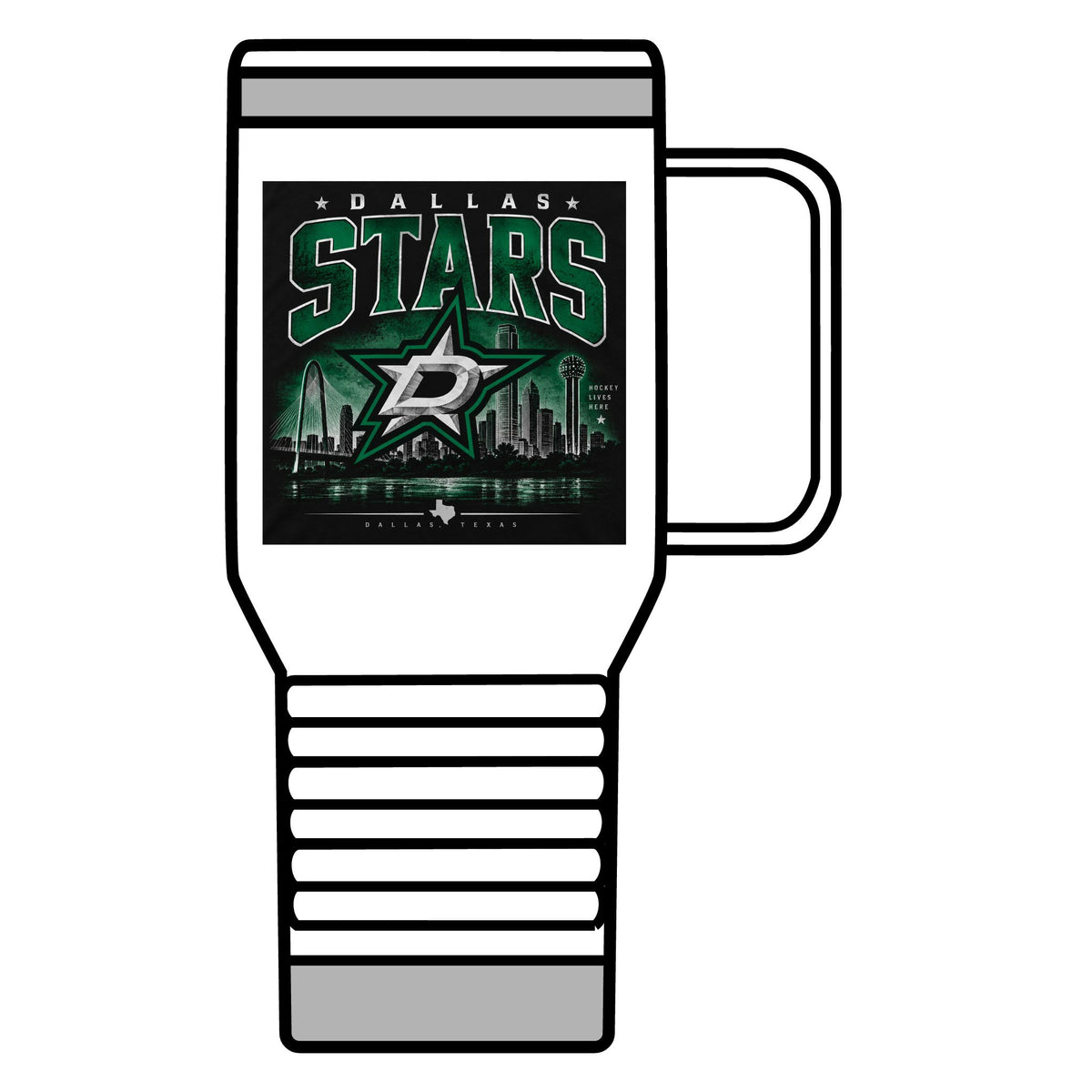Dallas Stars Skyline Tee - 20oz Insulated Mug