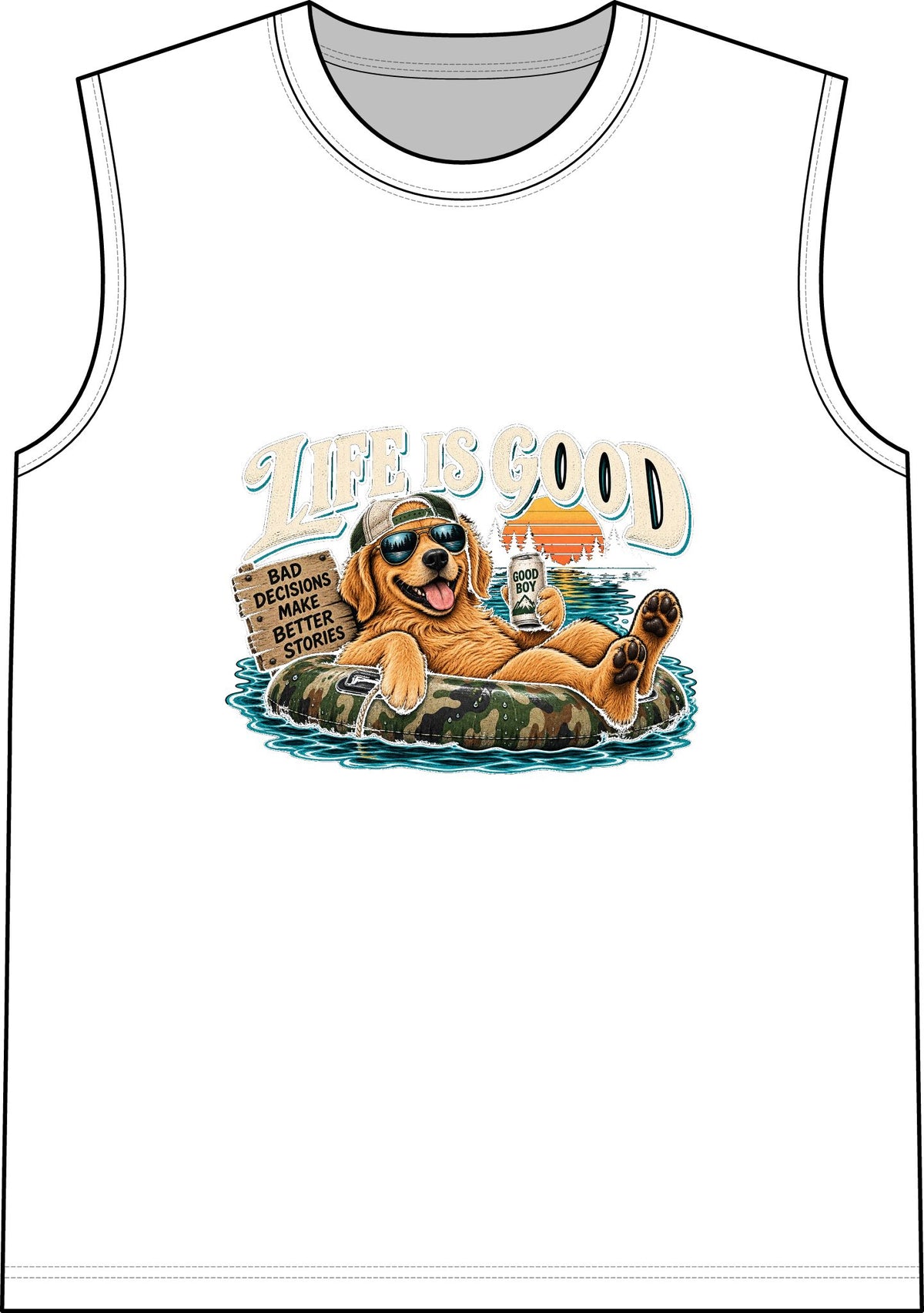 Life is Good Floatin' - Classic Tank