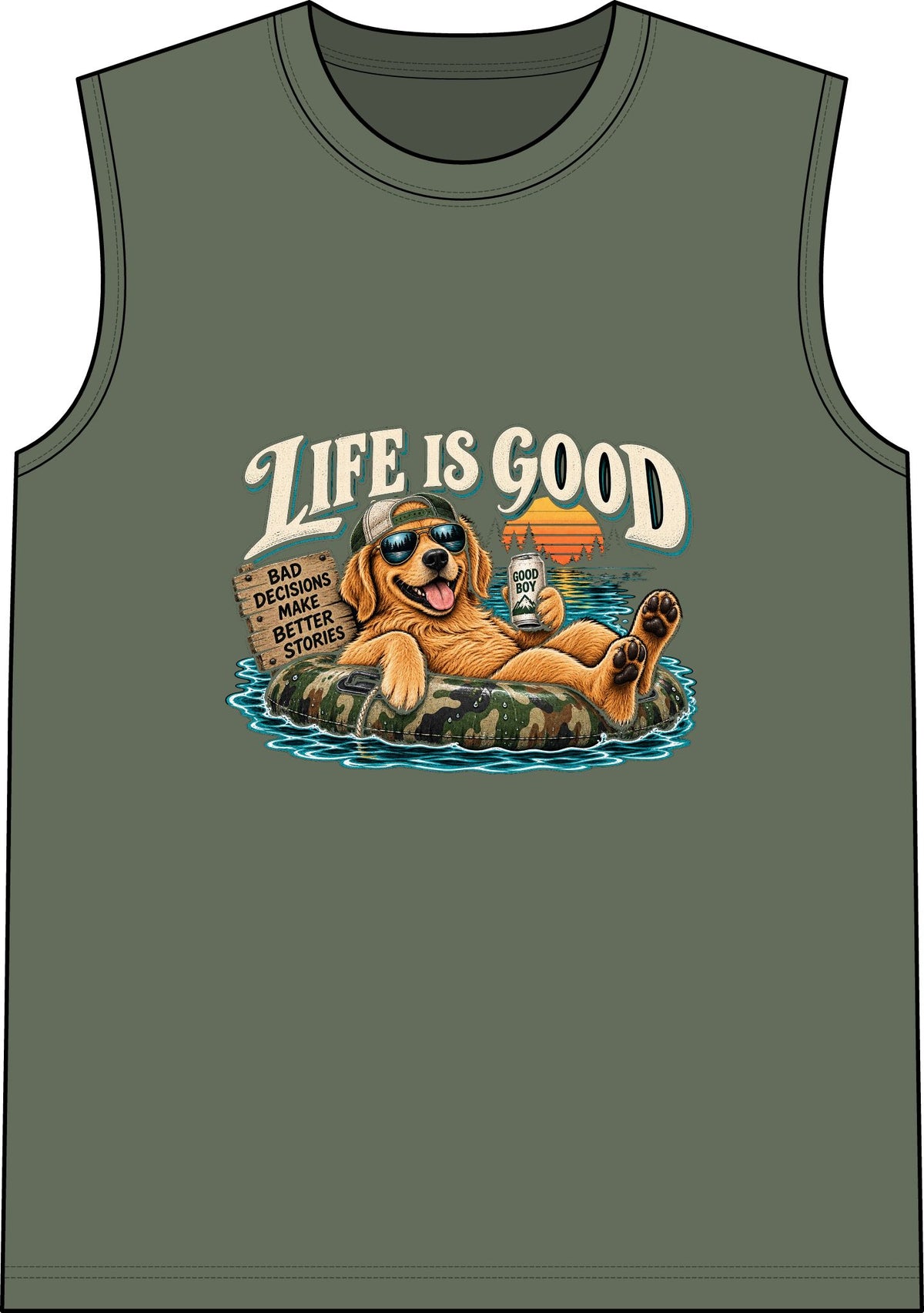 Life is Good Floatin' - Classic Tank