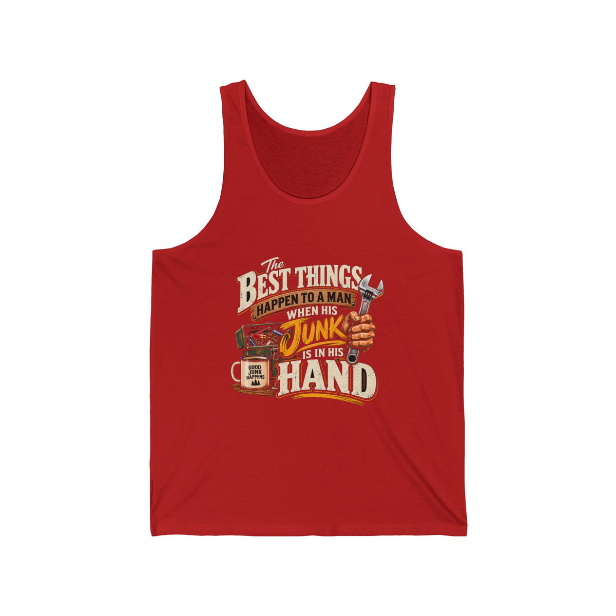 Best Things Happen in a Man's Hand - Athletic Tank