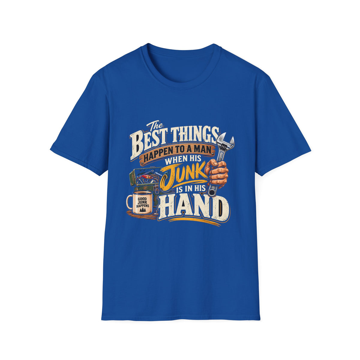 Best Things Happen in a Man's Hand - Classic Tee
