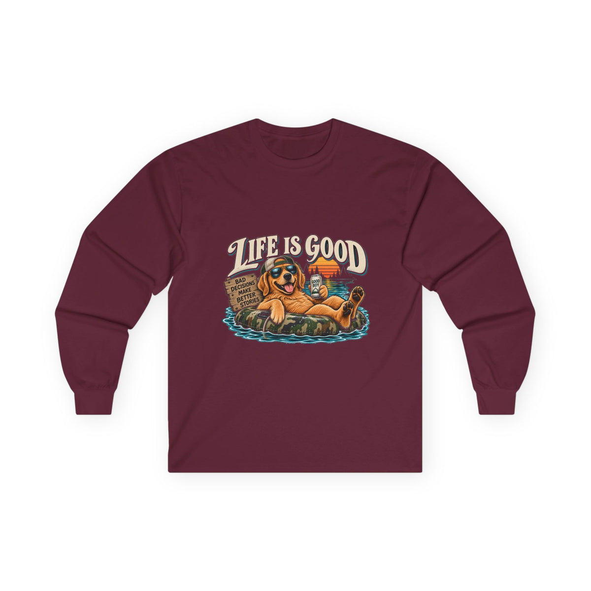 Life is Good Floatin' - Unisex Ultra Cotton Long Sleeve Tee