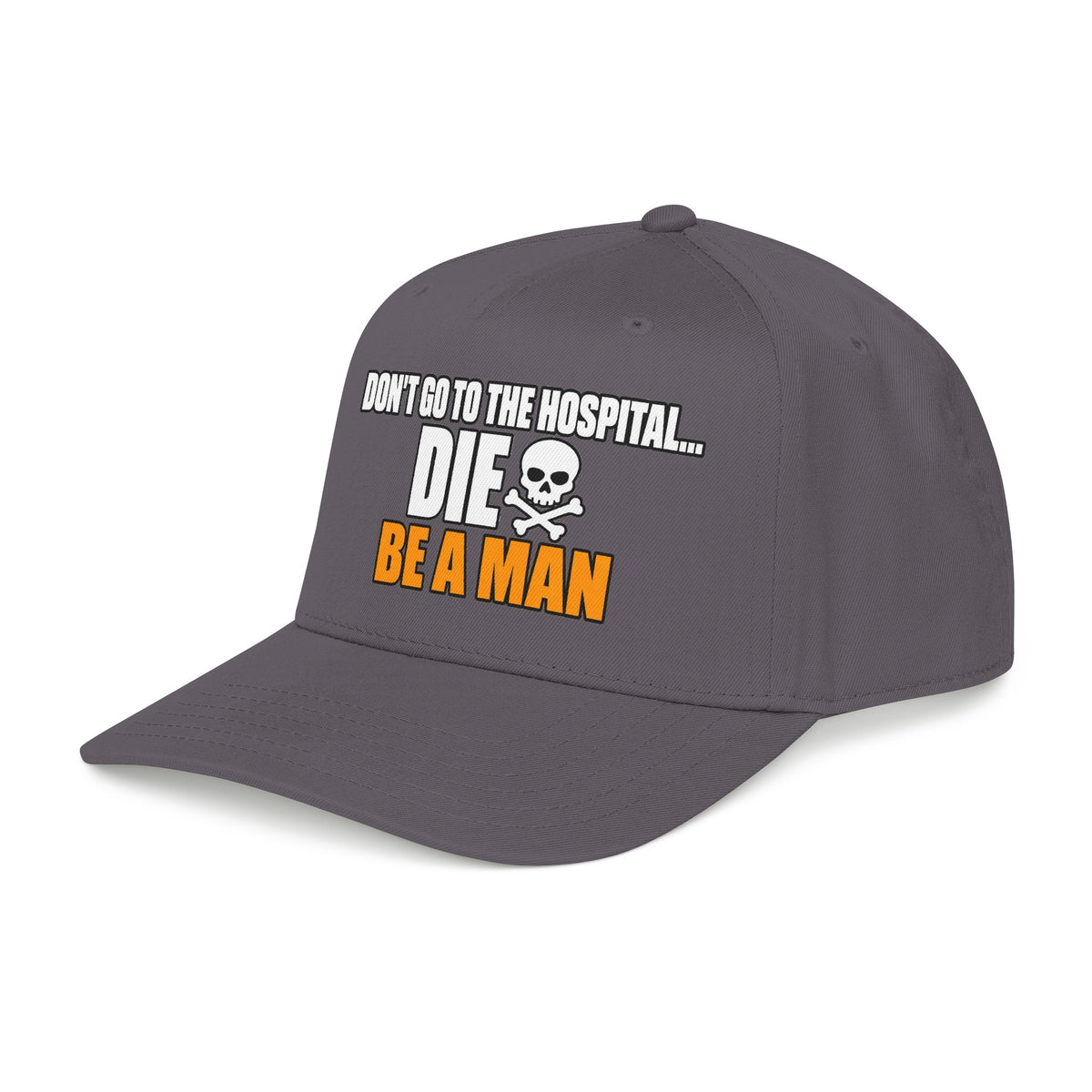 Dont Go to the Hospital - White Outlined - OTTO Baseball Hat