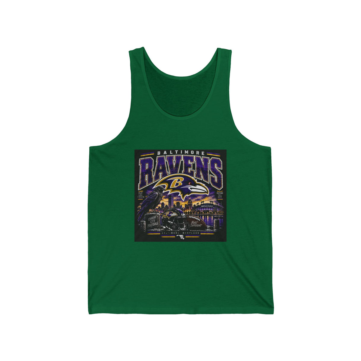 Baltimore Ravens Skyline Tee - Athletic Tank