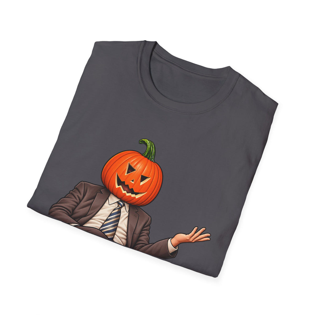Pumpkin Head Office Cartoon - Classic Tee