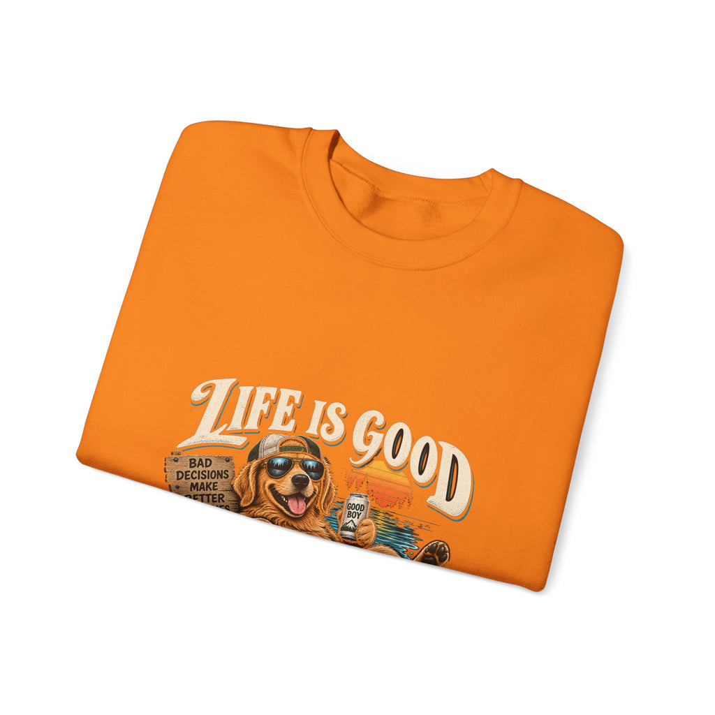 Life is Good Floatin' - Crewneck Sweatshirt