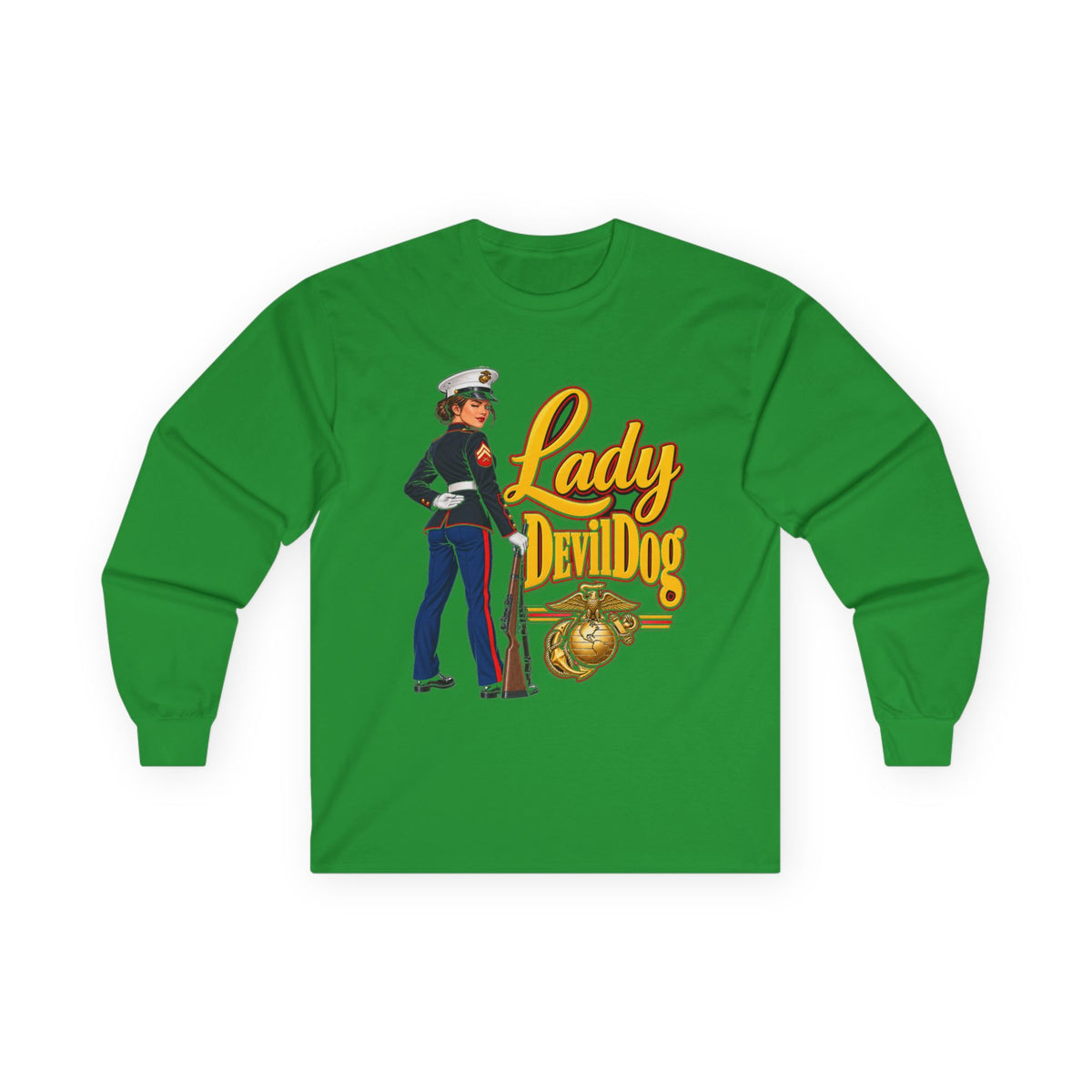 Lady Devil Dog - Unisex Ultra Cotton Long Sleeve Tee