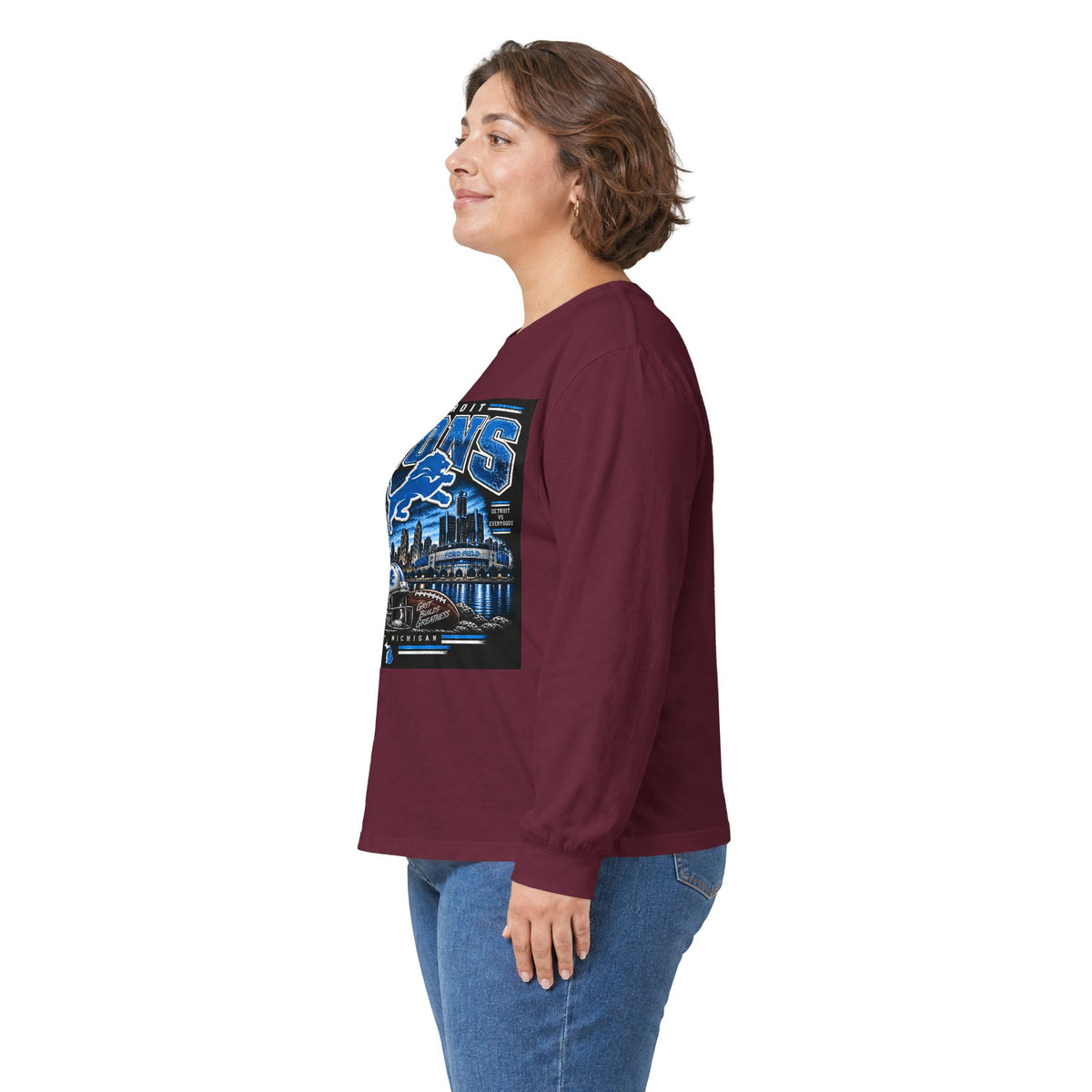 Detroit Lions Grit - Unisex Ultra Cotton Long Sleeve Tee