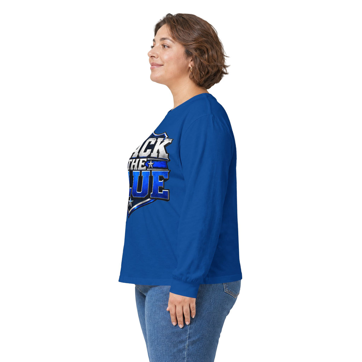 Back the Blue Shield - Unisex Ultra Cotton Long Sleeve Tee