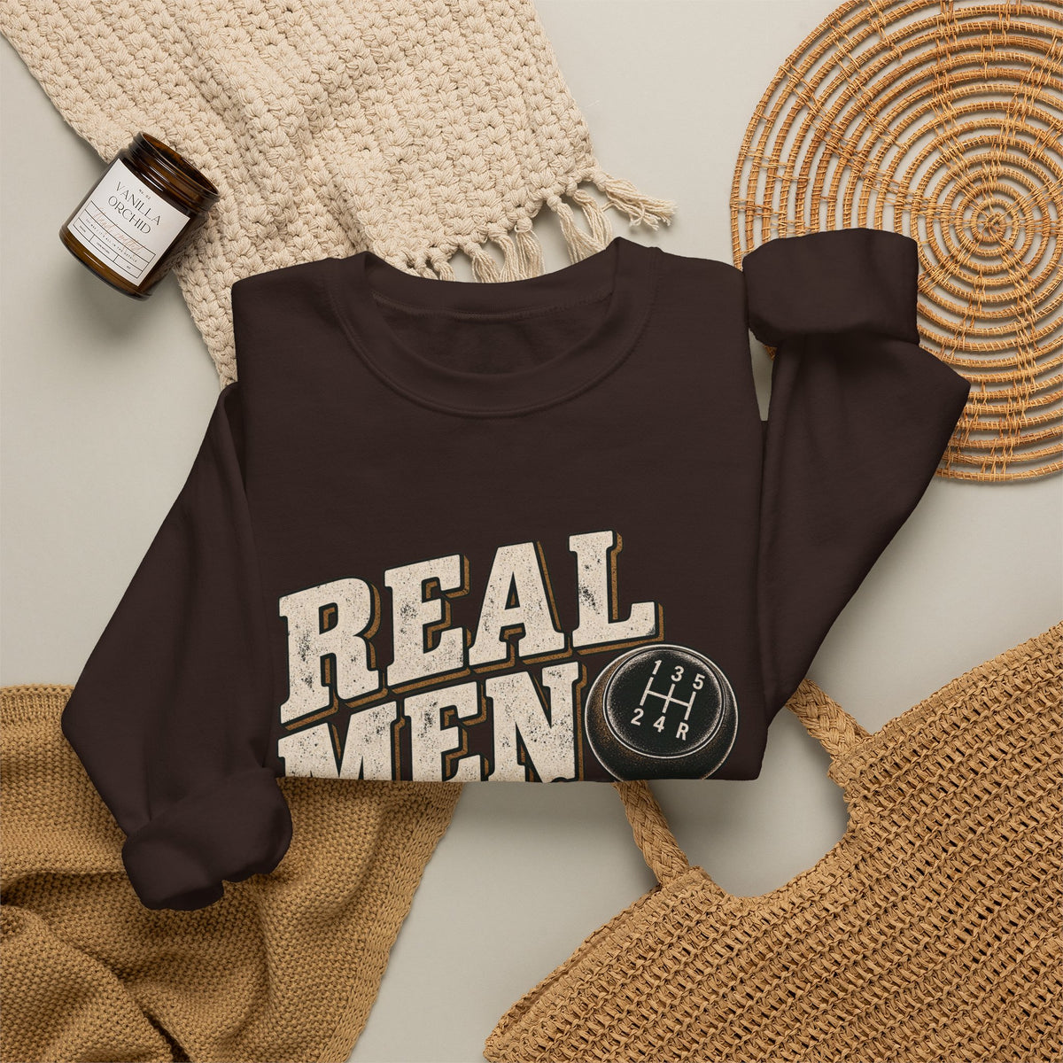 Real Men Shift - Crewneck Sweatshirt