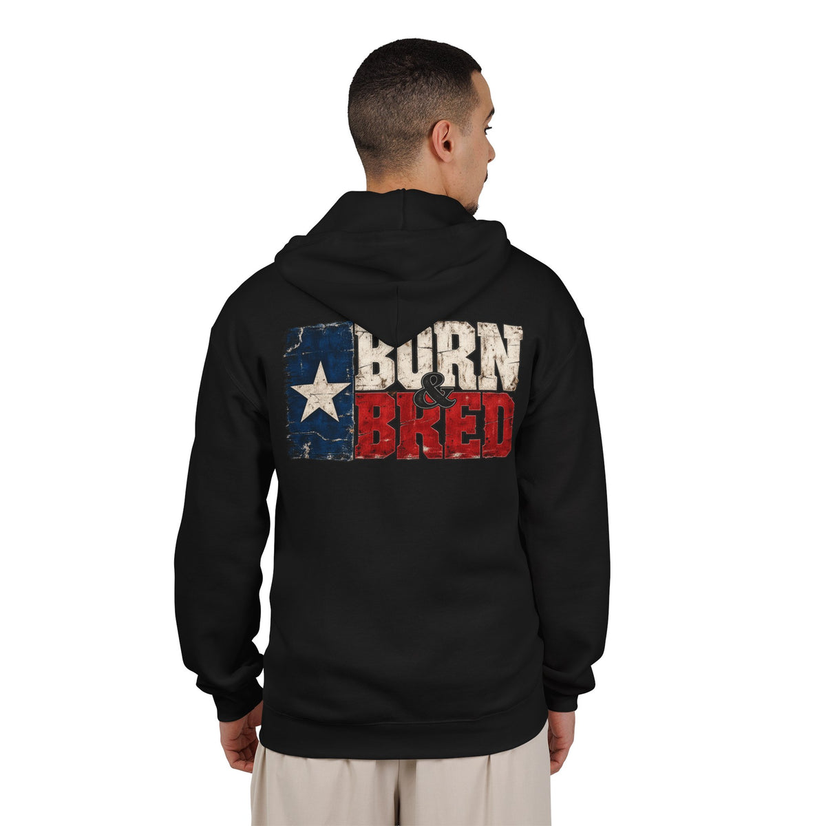 Texas Born and Bred - Full-Zip Hooded Sweatshirt