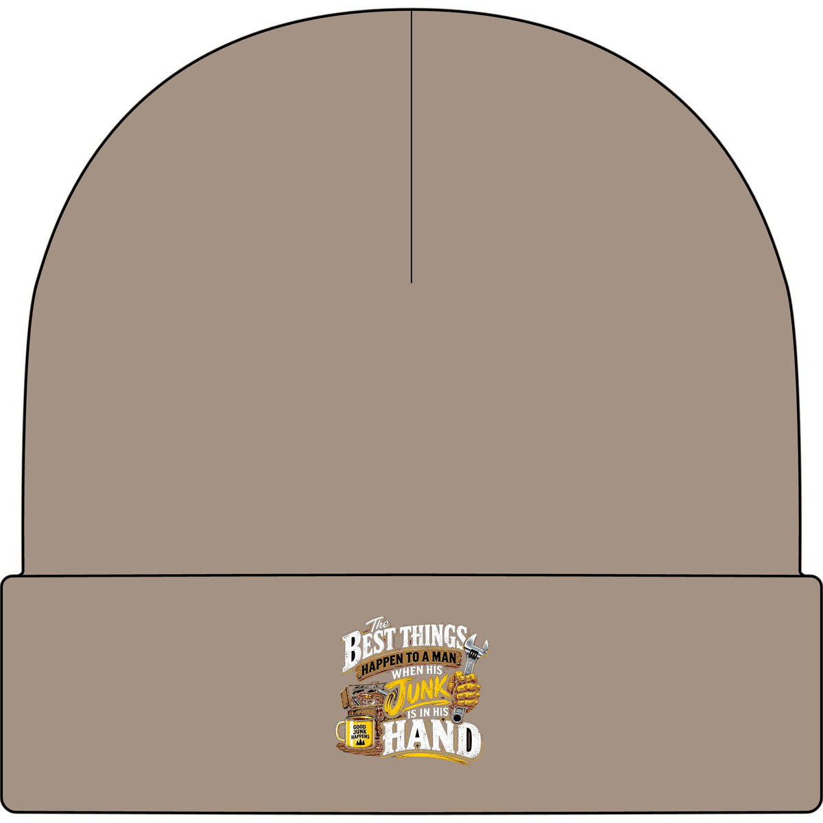 Best Things Happen in a Man's Hand - AS Colour 1107 Cuff Beanie