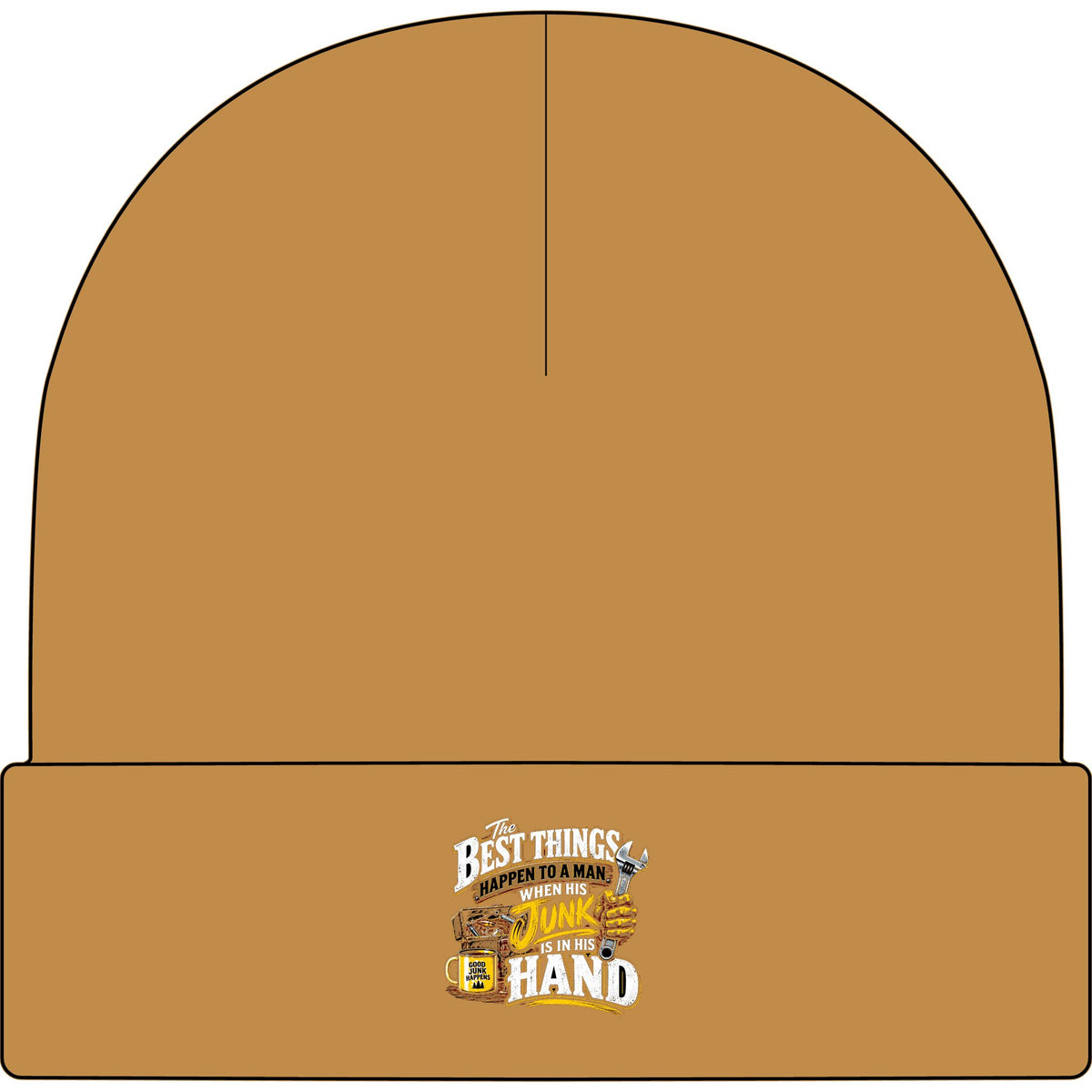 Best Things Happen in a Man's Hand - AS Colour 1107 Cuff Beanie