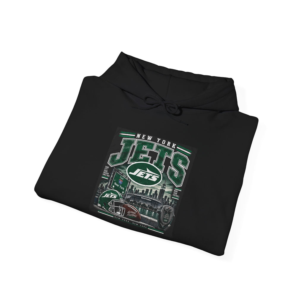New York Jets Skyline - Hoodie