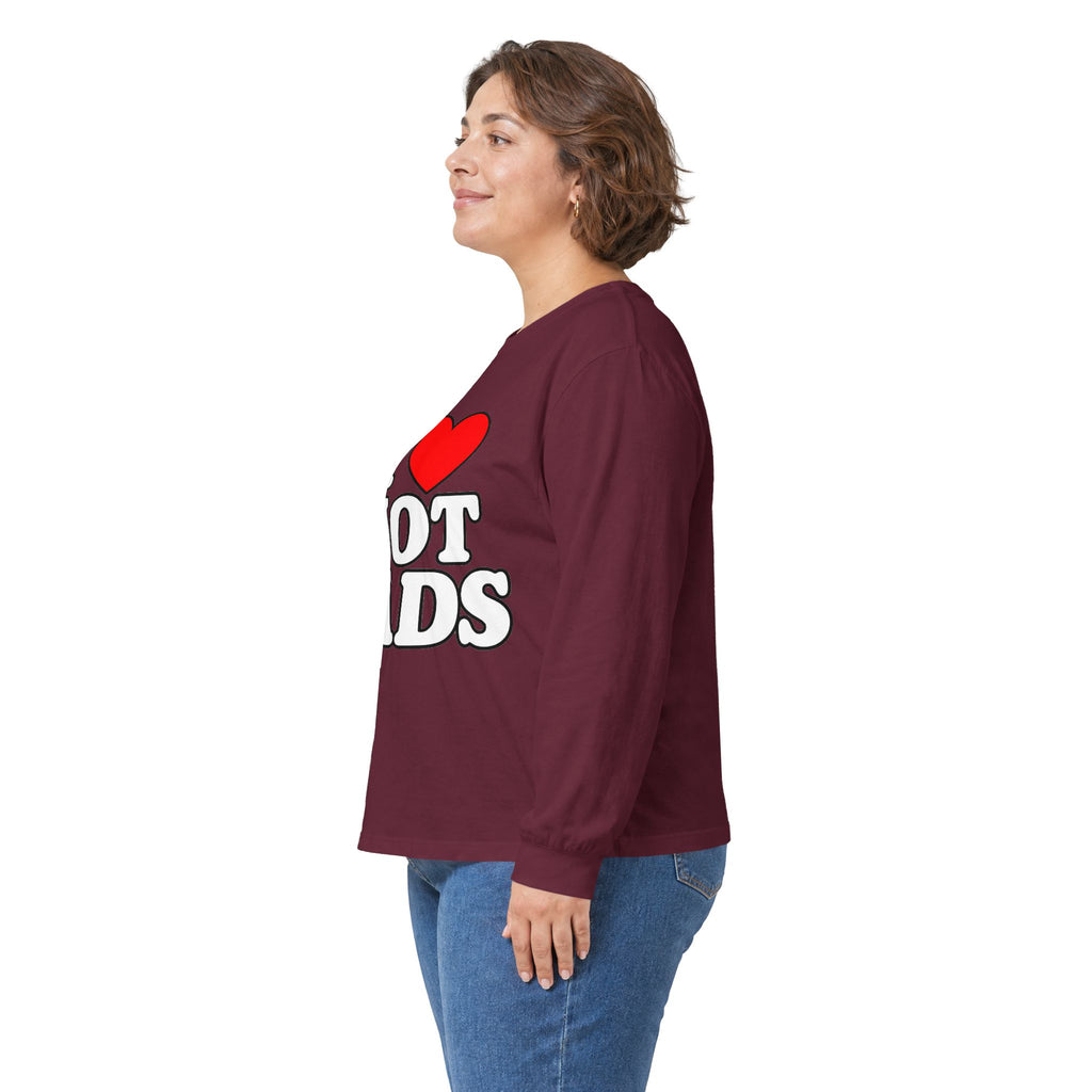 I Love Hot Dads - Unisex Ultra Cotton Long Sleeve Tee