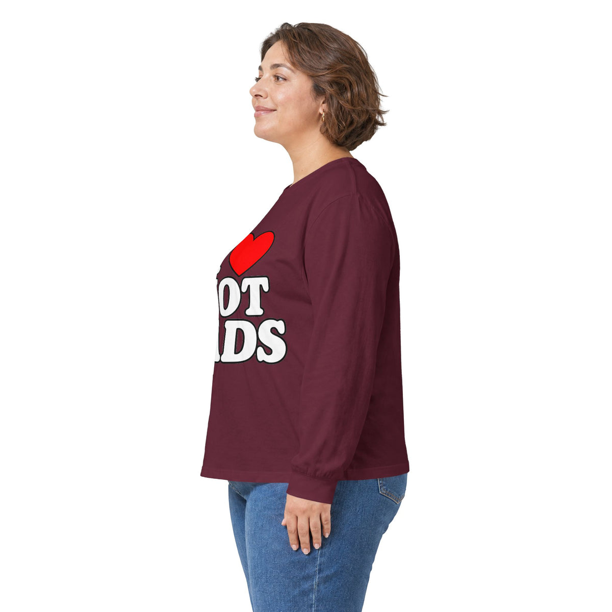I Love Hot Dads - Unisex Ultra Cotton Long Sleeve Tee