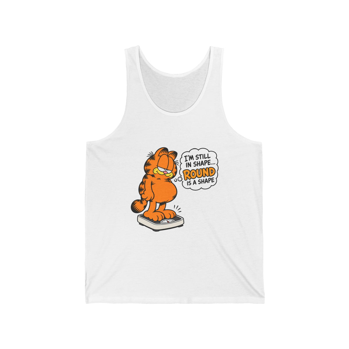 Round Shape Garfield - Athletic Tank