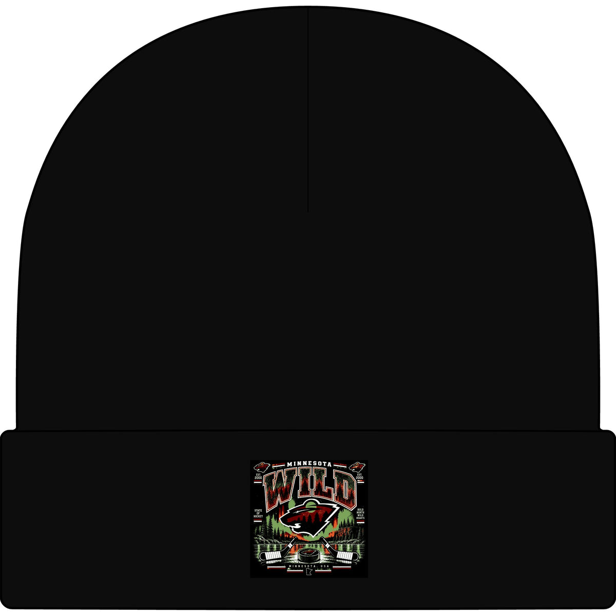 Wild North Hockey Tee - AS Colour 1107 Cuff Beanie
