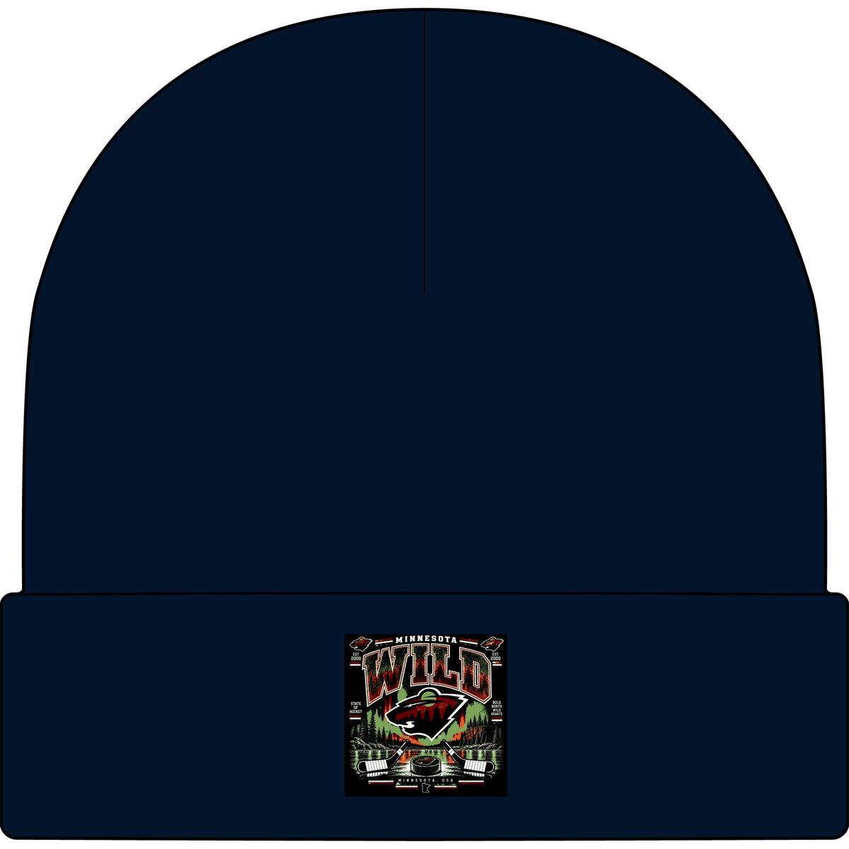 Wild North Hockey Tee - AS Colour 1107 Cuff Beanie