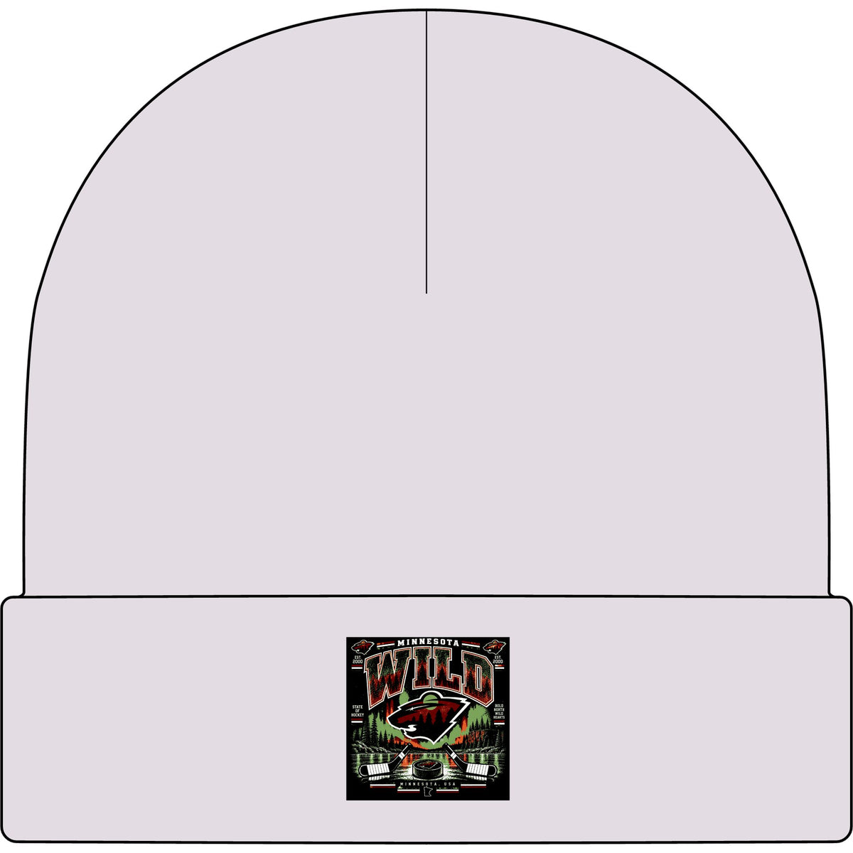 Wild North Hockey Tee - AS Colour 1107 Cuff Beanie