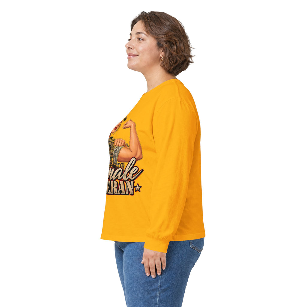 Female Veteran Pride - Unisex Ultra Cotton Long Sleeve Tee