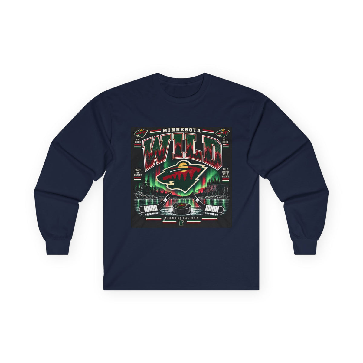 Wild North Hockey Tee - Unisex Ultra Cotton Long Sleeve Tee