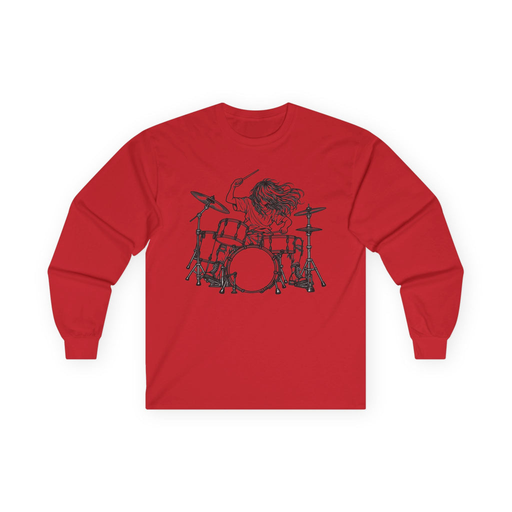 Drummer Sketch - Unisex Ultra Cotton Long Sleeve Tee