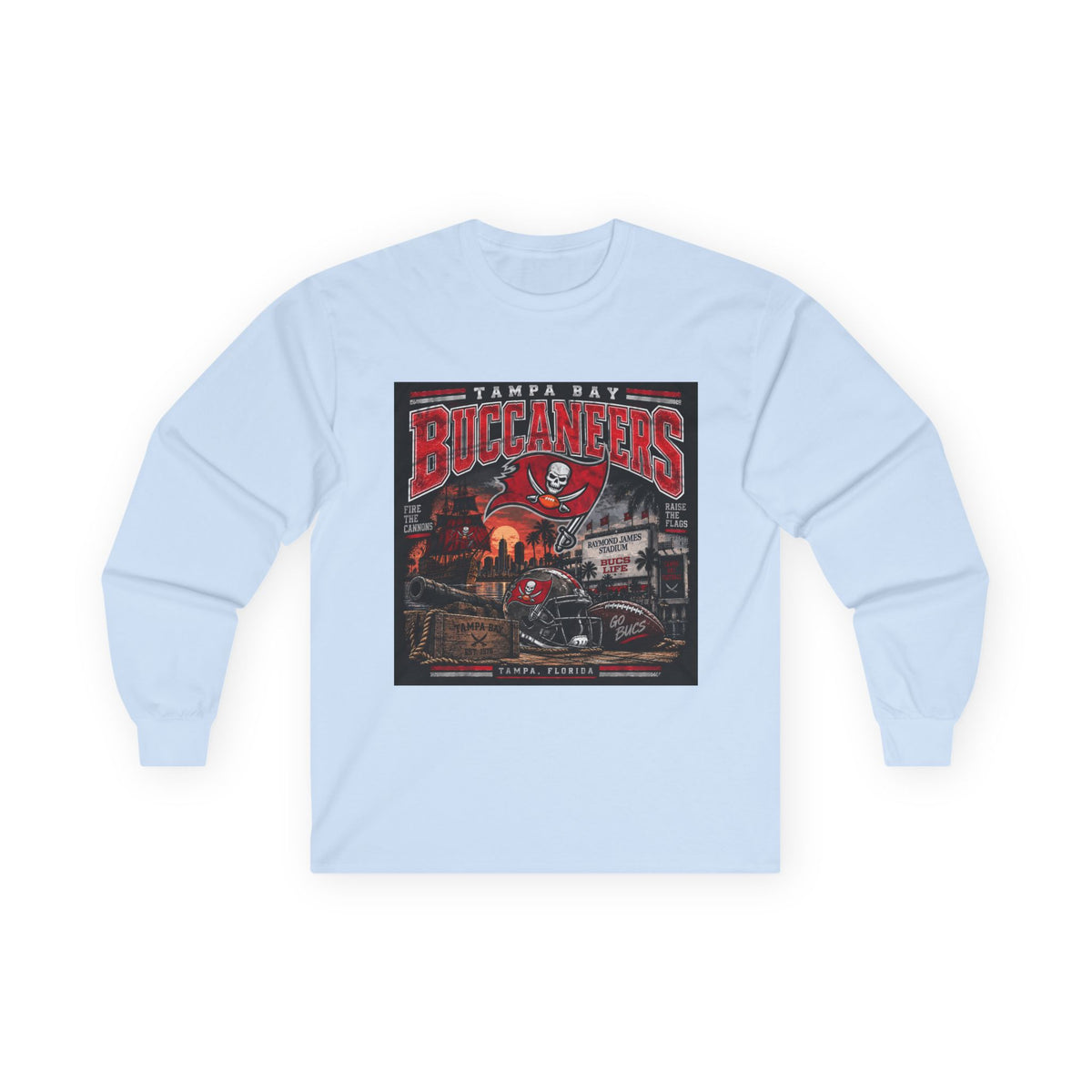 Tampa Bay Buccaneers Pirate Heritage - Unisex Ultra Cotton Long Sleeve Tee
