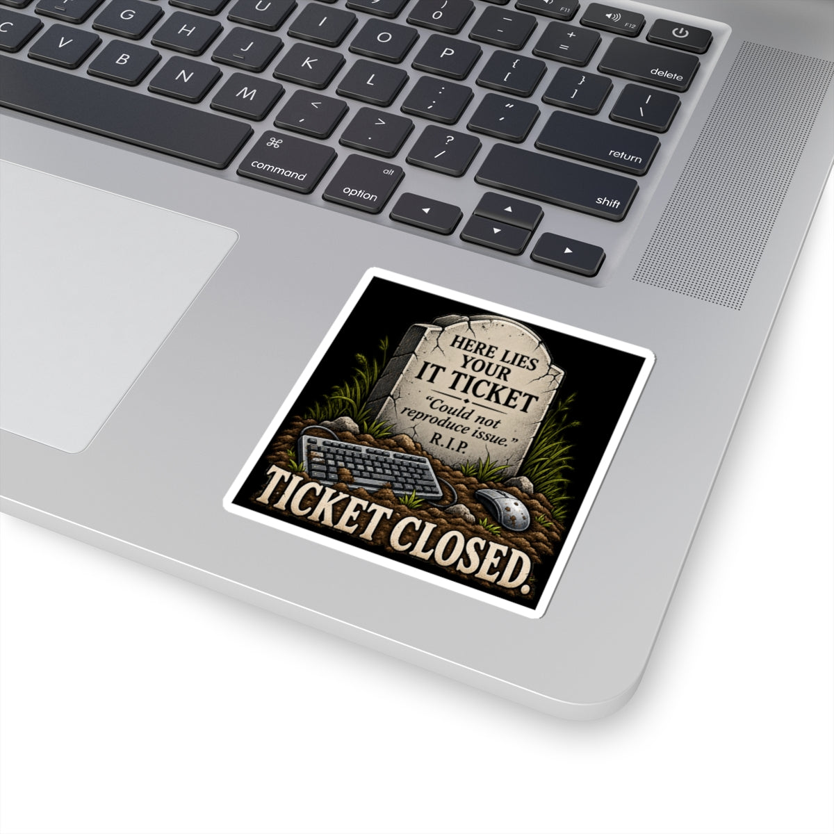 Ticket Closed - Kiss-Cut Sticker