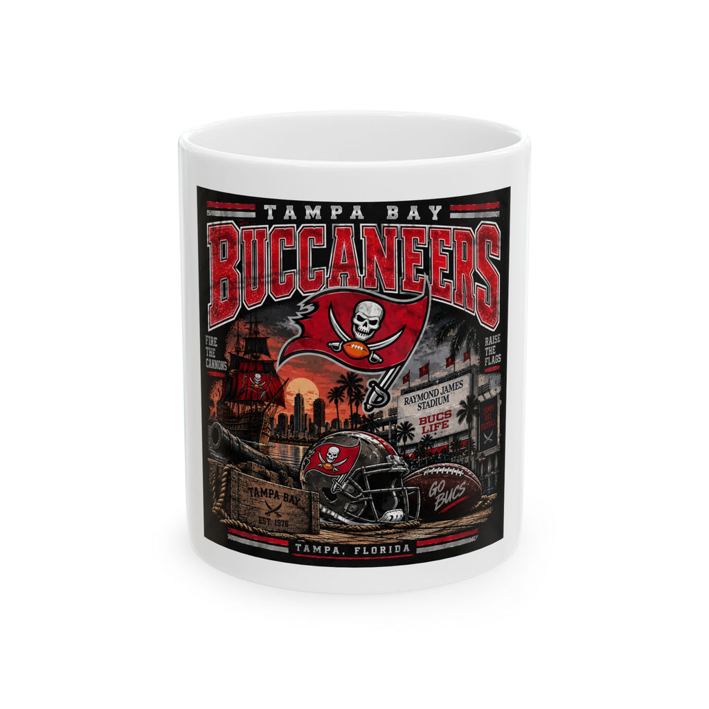 Tampa Bay Buccaneers Pirate Heritage - Ceramic Mug 11oz and 15oz