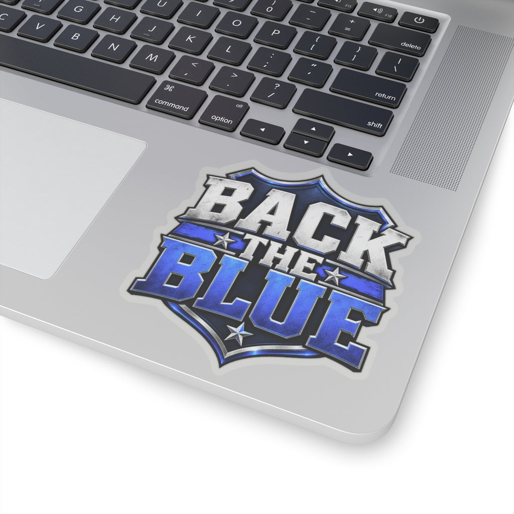 Back the Blue Shield - Kiss-Cut Sticker