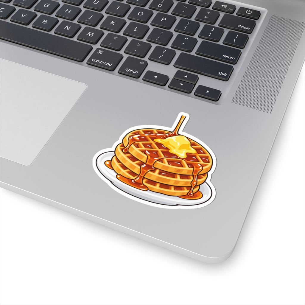Cartoon Waffles - Kiss-Cut Sticker