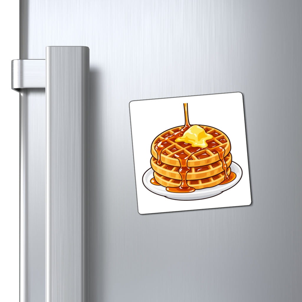 Cartoon Waffles - Magnet