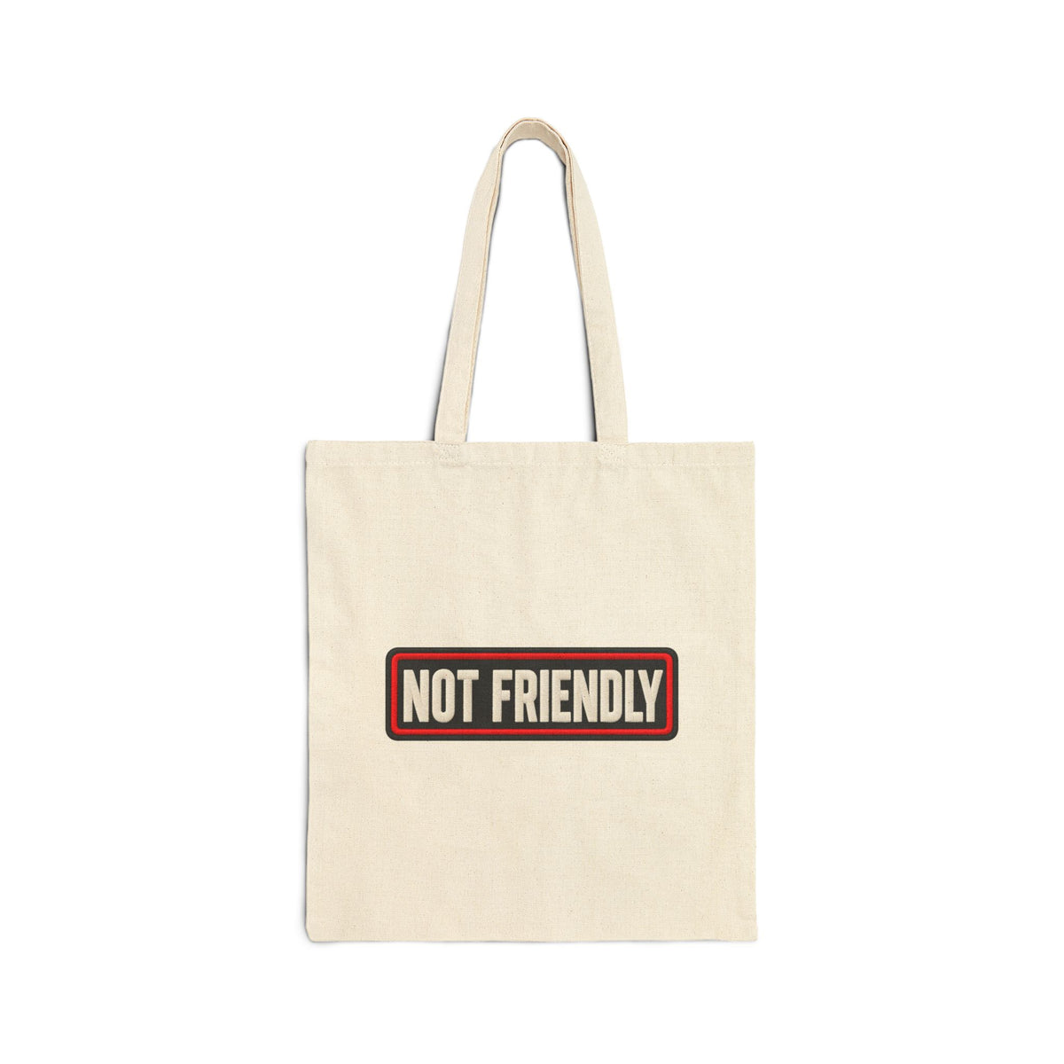 Not Friendly - Service Dog Patch - Canvas Tote